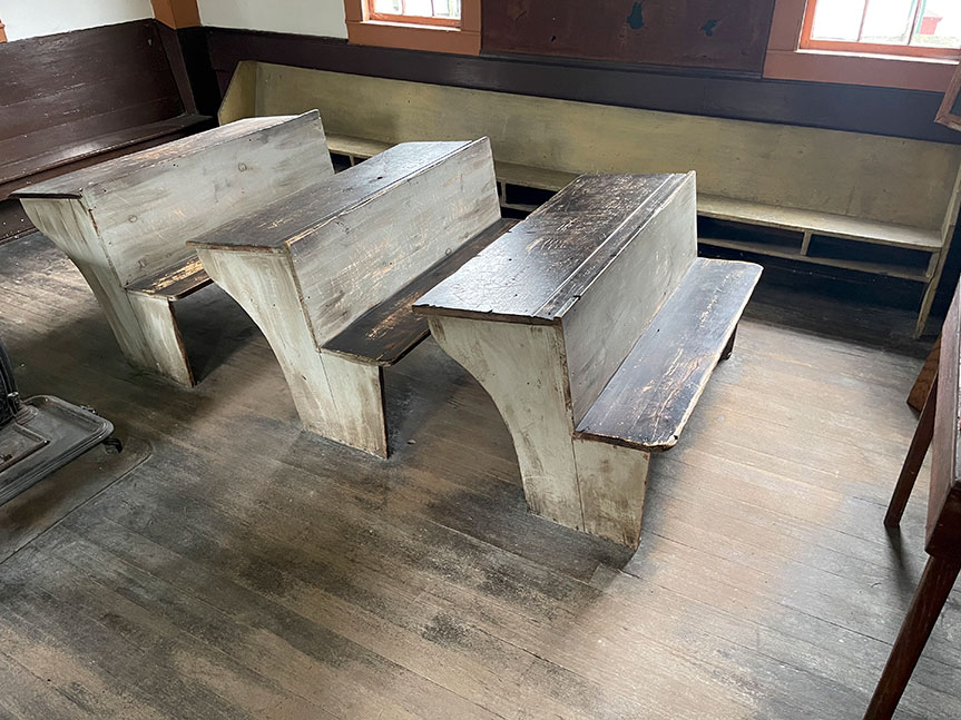 One Room School House - 1865 - Detail